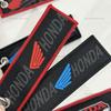 Car Keychain Embroidery Wings Key Chain Holder for Honda Cars and Motorcycles Double sided Key Fob Keychains Jewelry EC5