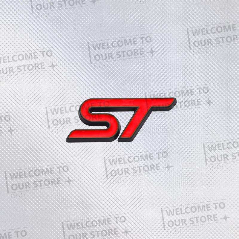 3D Metal ST Car Steering Wheel Badge Sticker Styling Interior Dekoration For Ford ST Line Mondeo Fiesta Focus F-150 Ranger Puma