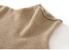 Women's Solid Color Cashmere Knit Sweater with Stacked Collar