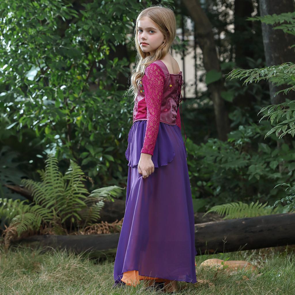Halloween Children's Costume Witch Also Crazy 2 Witch Costume Witch Medieval Dress Carnival Costume