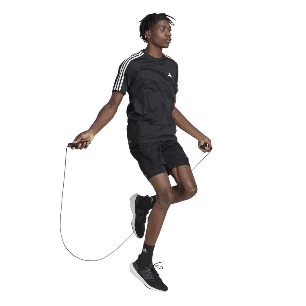 Adidas Mens Essentials 3 Stripes Training T-Shirt
