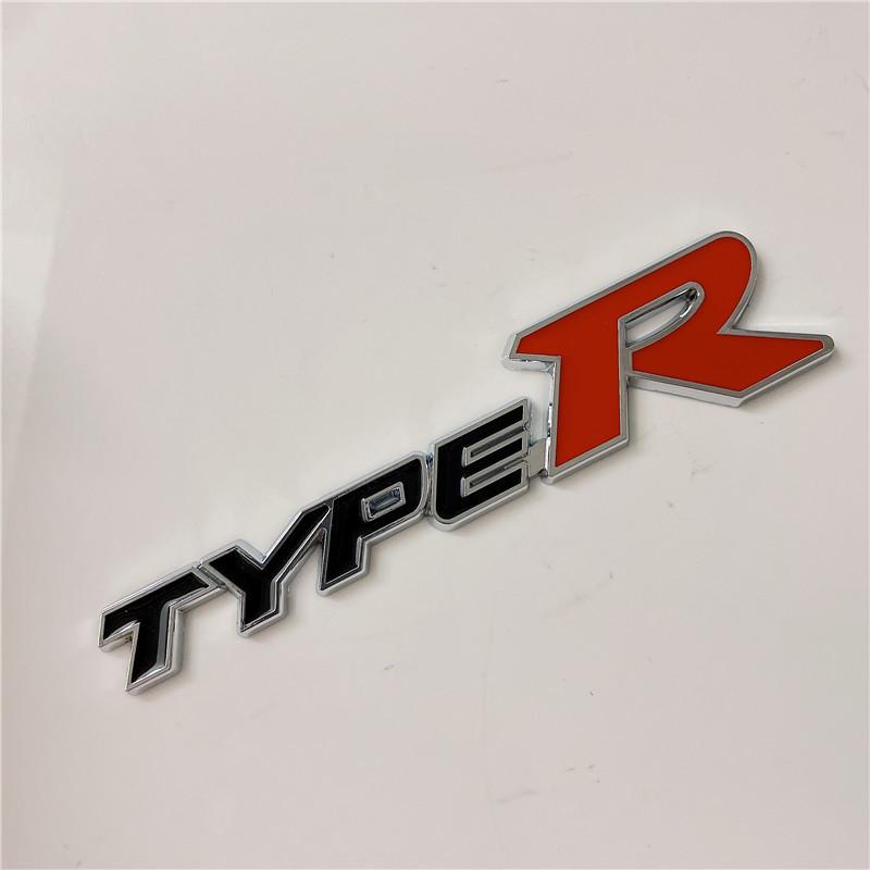 Suitable for modified metal car stickers TYPER car logo Civic Fit Lingpai Sprite XRV Binzhi types