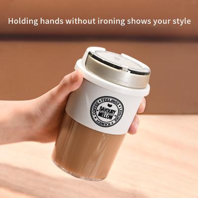 300ML Leak-Proof Portable Coffee Mug Cup with Cover Vacuum - Perfect Outdoor Travel Mug for Coffee or Tea Beverage
