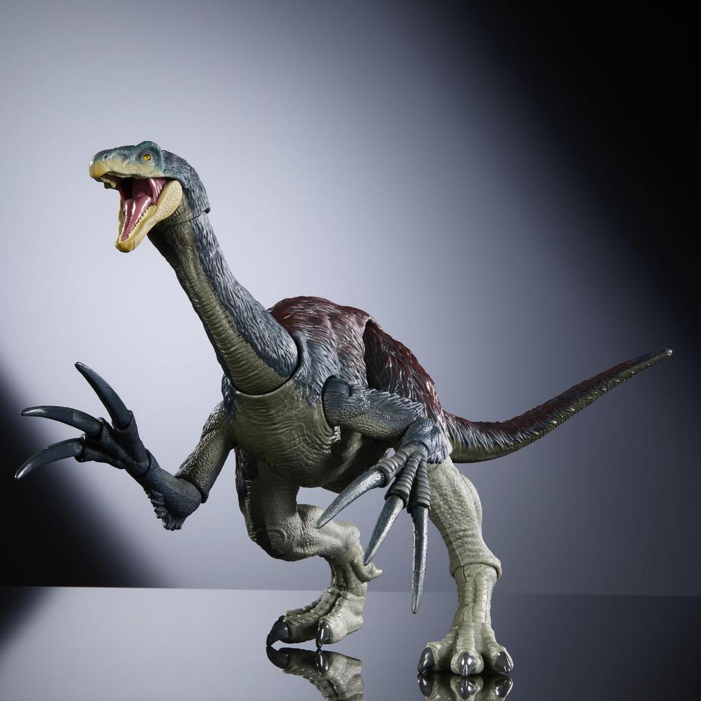Mattel JURASSIC WORLD Hammond Collection Therizinosaurus Figure Dinosaur Toy Total 44cm Ages 8 and Up Green HXP73 Children's Length Approx.