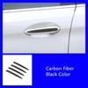 Auto Styling Außentürgriffleisten Dekoration Aufkleber Zierleiste für BMW 5er G30 G38 2018-2021 Carbonmuster Schwarz