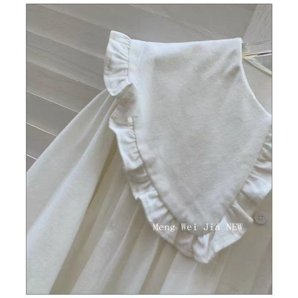 Korean Version Chic Niche Women's Doll Collar Shirt  Spring and Autumn Design Sense Top
