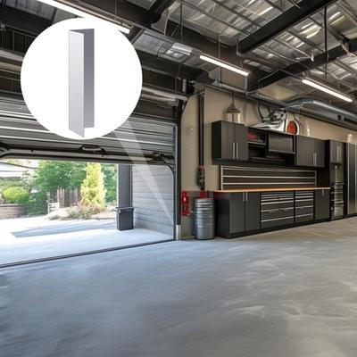 4 Stück Garagentor-Dichtungsschützer, wetterfester Metallschild, Türabweiser mit Klebeband für den Innen- und Außenbereich, für die Garage