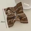 Korea Square Striped Cloth Scrunchies Women Girl Elastic Hair Rubber Band Accessories Tie Hair Ring Rope Headdress Headwear