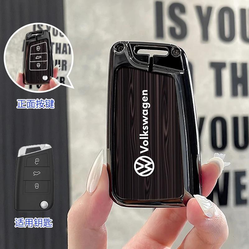 

VW GTI GOLF 2026 Hot For VW VOLKSWAGEN Car Smart Remote Key Case Cover Holder Shell For VW Volkswagen Tiguan MK1 MK2 Magotan Pas