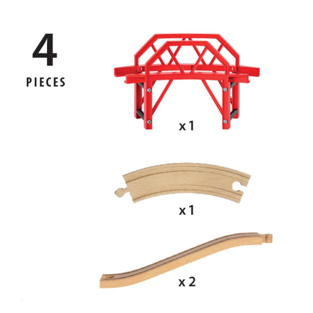 BRIO WORLD Curved Bridge 33699