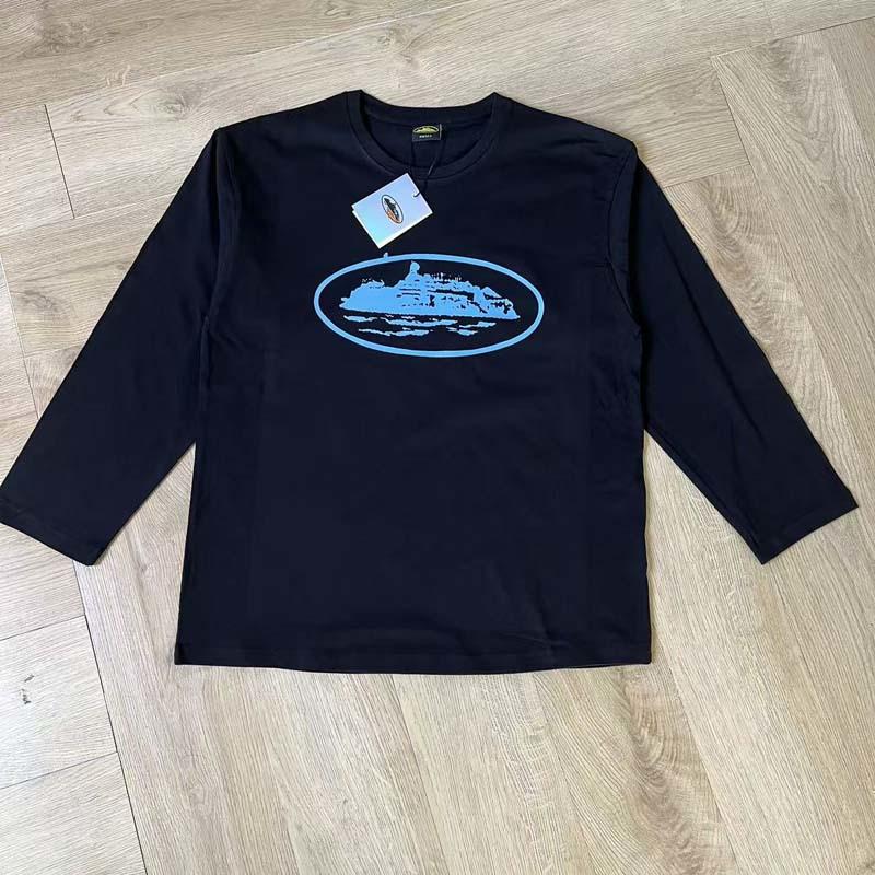 Skull Island Unisex Farbblock Buchstabenprint Raglan Langarm T-Shirt