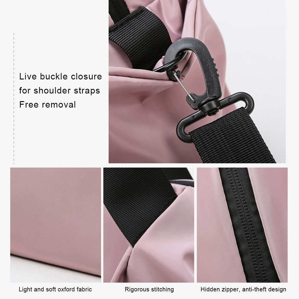 Travelling Bag Solid Color Replacement Telescopic Large Capacity Single Shoulder Lifting Handle Fitness Yoga Bags Pouch