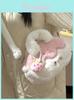 Kawaii Soft Plush Square Bag With Nylon Lining For Girls And Teen Fashion Accessory