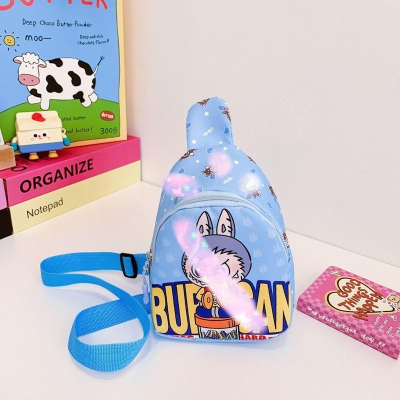 Cute Cartoon Children's Backpack: Trendy Casual Small Bag for Kindergarten Girls - Crossbody or Chest Style