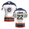 Off Campus Summer New NO.22 Printed T-Shirt for Women Men V-Neck Short Sleeve Sports Hockey Jersey Y2K Loose Oversized Tops