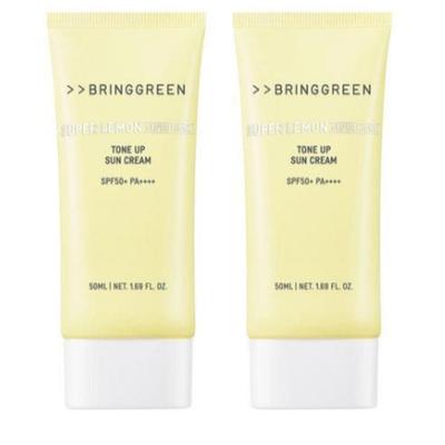 Bring Green Super Lemon Glutathione Tone-Up Sonnencreme LSF 50+ PA++++ (50 ml ×2)