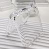 5Pcs Transparent Pink Storage Box, Nail Art Display Case for Fake Nail Tips Organizer Press-on Nails Packing Box