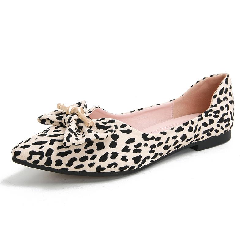 

Модная металлическая отделка леопардовые балетки женские с мелким вырезом и бантом туфли на плоской подошве женские лоферы на мягкой подошве леопардовые мокасины большой размер 43 34 абрикосовый