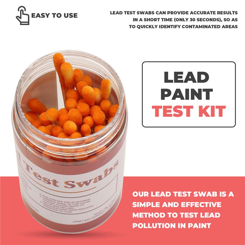 A96I-Lead Test Kit Swabs - Lead Paint Test Kit, Lead Check Swab For Home Use, Test Results In 30 Seconds