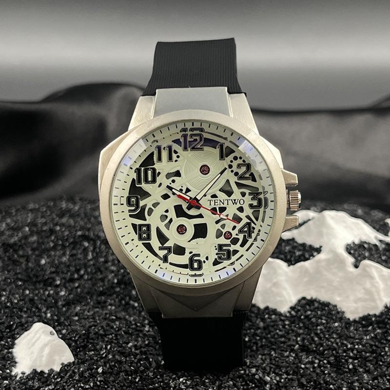 JYL Men's Watch Original Cool Hollow Sports Silicone Strap