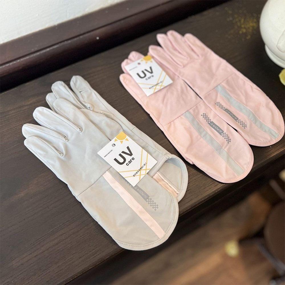 Multicolor Sun-Protection Gloves Ice Silk Driving Gloves Anti-UV Sunscreen Sleeves  Outdoor Sport