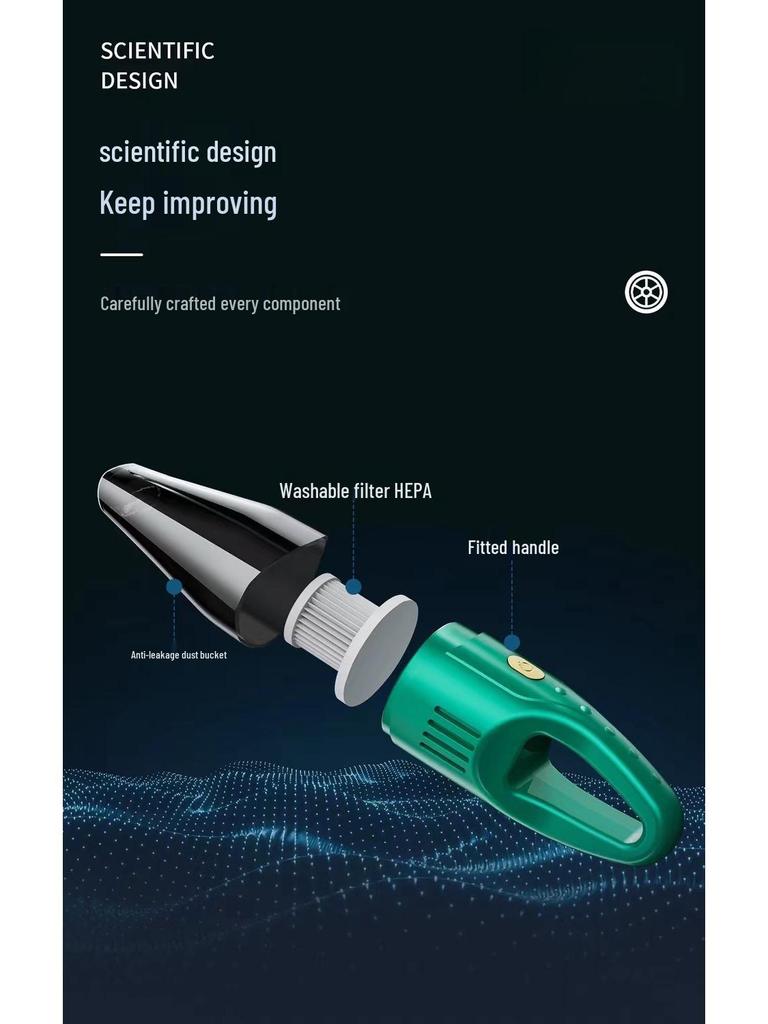 High-Power Wireless Handheld Car Vacuum Cleaner
