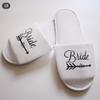 1Pair Nevěsta Pantofle Dárek do sprchy Družička Jednorázové pantofle Svatební párty