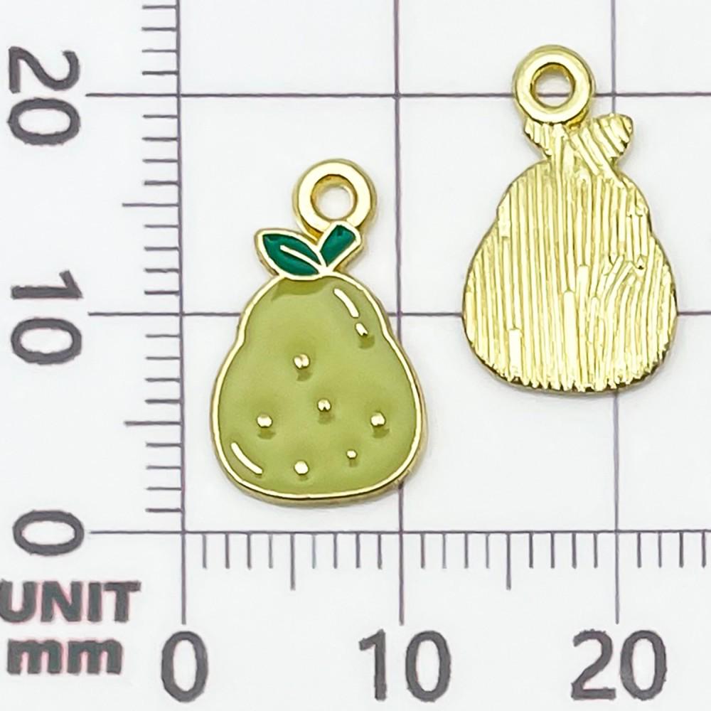 30 Colorful Fruit Enamel Pendants for DIY Jewelry - Apples, Watermelons, Cherries