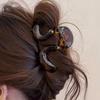 [Elegant Hair Clip] Large High-End Plastic Hair Clip, Bohemian Sweet Style Wavy Shark Clip | for Half Up Hairstyles, Elegant Hair Accessory