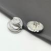 5pcs Striped Design Metal Buttons for Coats Dresses and Jackets Elegant Simple Decorative Button DIY Apparel Sewing Supplies