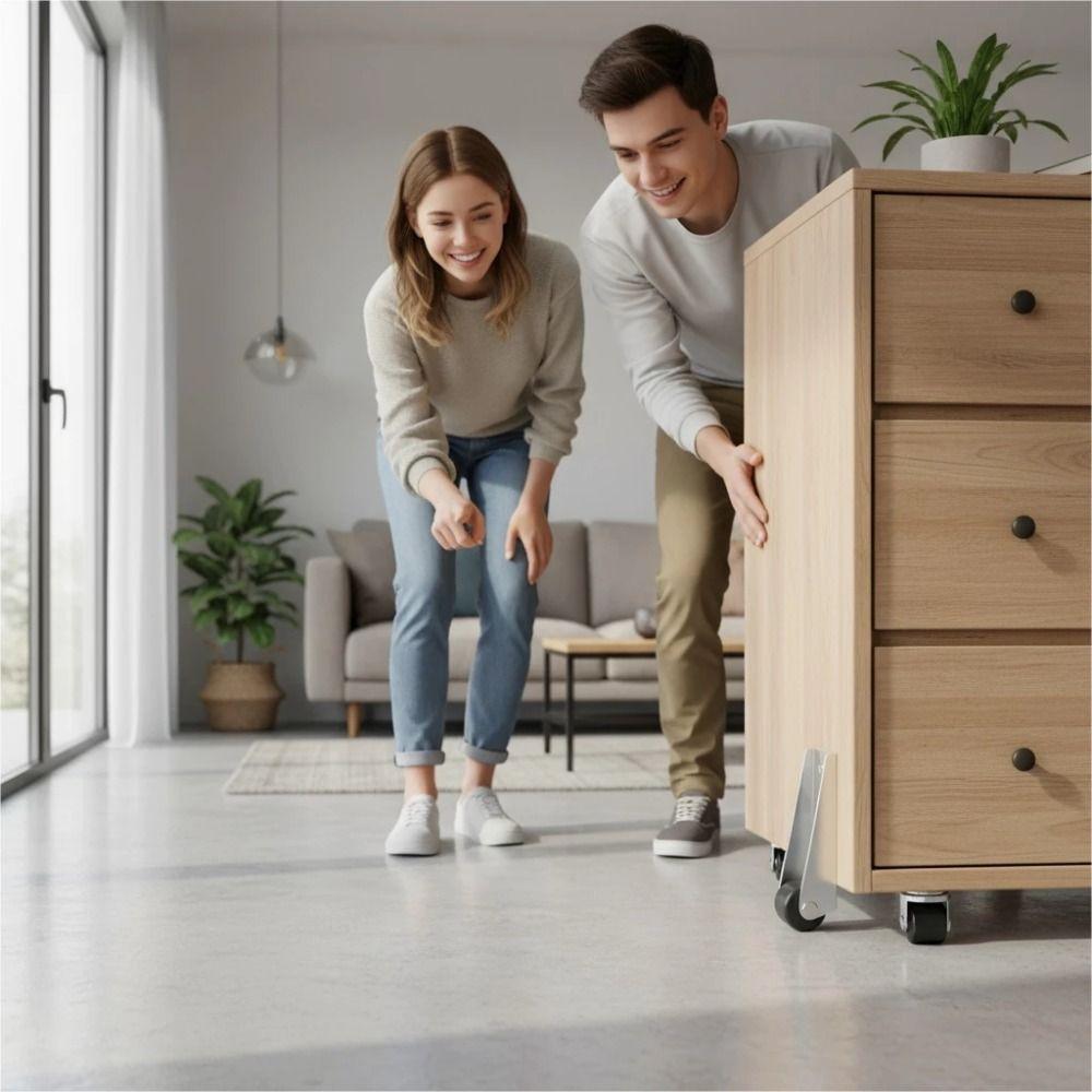 Müheloses Schiebetür-Schienensystem Rollen Stumme Möbelrollen Haushalt