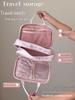 2025 Women's Portable Toiletry Bag - Large Capacity, Suitcase-Attachable, Partitioned for Travel