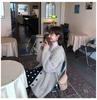 Korean Style Loose Faux Mink Velvet V-neck Cardigan Coat for Women