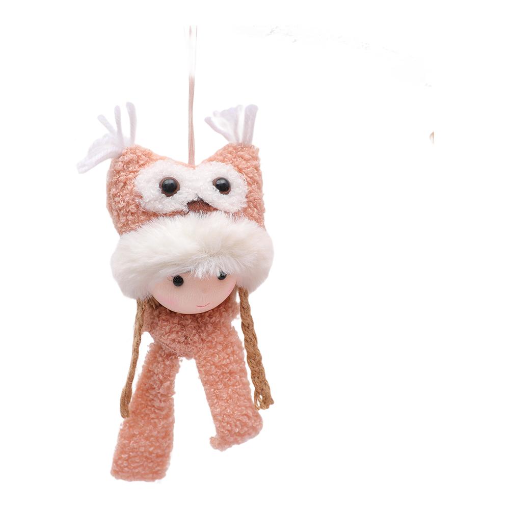 

Cute Character 8*5.5*16cm Christmas Ornament Compact Size Easy To Hang Gentle Touch Lightweight Design Christmas Party розовый