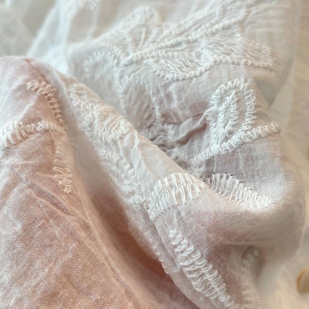 DIMANAF 2025 New Women Summer Shirt Lace Blouse Loose Buttons Fashion Tops Tees White Tees New Blouse