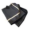 Houndstooth Imitation Silk Korean Version Retro Square Scarf Fashionable Collarbone Scarf Women's Decorative Small Scarf Kicker Bag Women