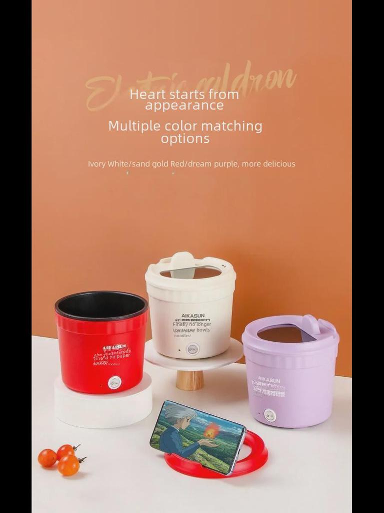 Multi-Function Electric Steamer & Frying Pan for Dorm Cooking