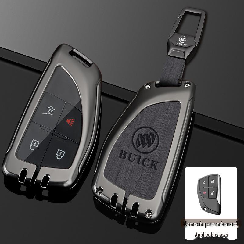 23 Buick Key Case for Regal, LaCrosse, GL8, Envision, and Enclave - Full Cover Key Bag with Buckle