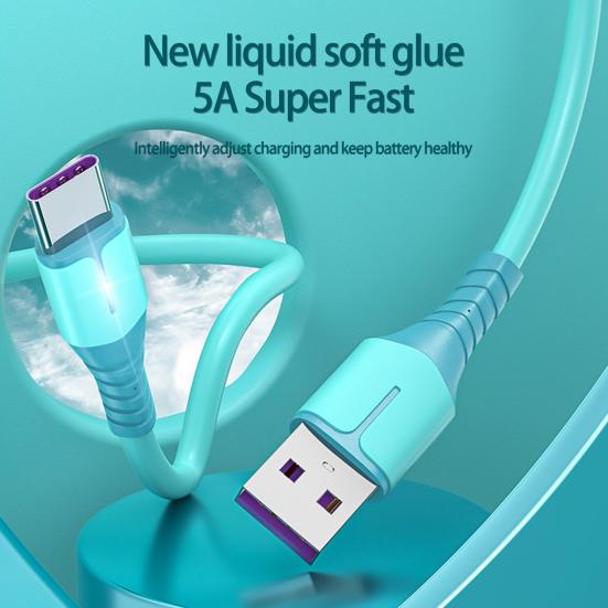 Data Cable Universal Flame Retardant Anti-winding LED Indicator Stable Output Super Fast Charging