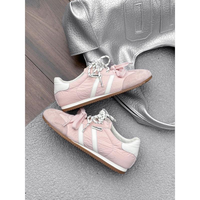 Leder Retro Damen Farbpassend Neue Leder Atmungsaktive Weichsohlen Sport und Freizeit Weiße Schuhe