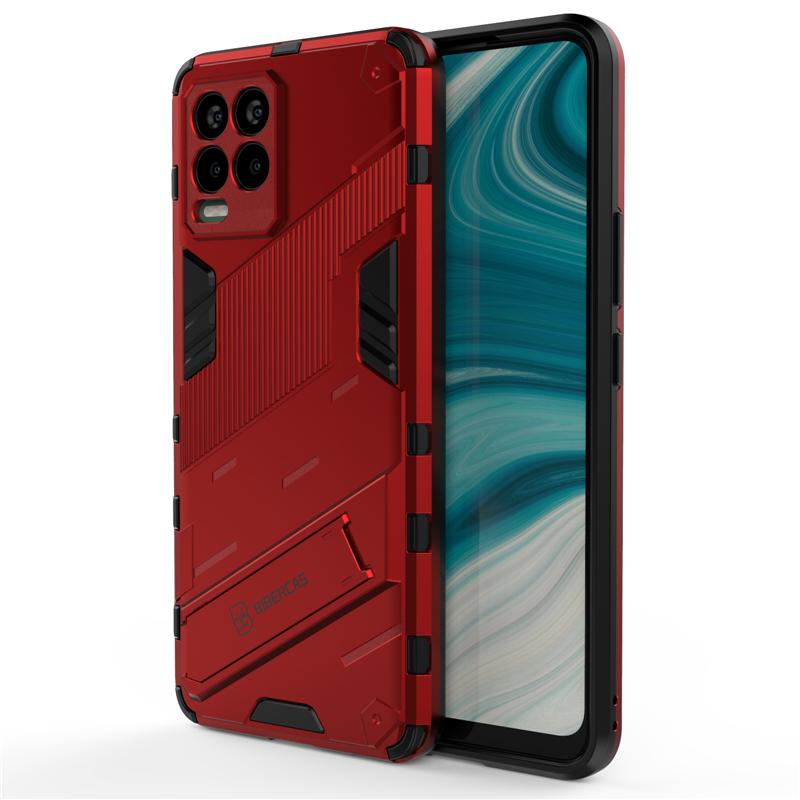 Twarda Zbroja Tylna Pokrywa Dla Oppo Realme 8 Pro Etui Uchwyt na Telefon Bumper Pełna Pokrywa Dla Realme 8 Pro Etui Dla Realme 8 Real Me 8 Pro
