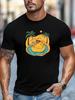Mens Yellow Duck T Shirt Funny Graphic Beach Summer Casual Relaxed Tee Shirt