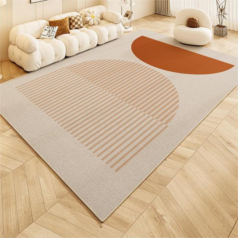 Modern Minimalist Abstract Print Area Rug Living Room Non-Slip Washable Floor Mat Bedroom Bedside Carpet