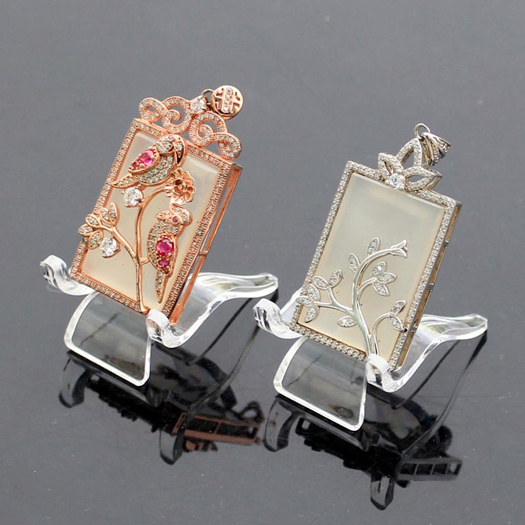 10Pcs Crystal Stone Display Holder Multipurpose Organizer Accessory for Dormitory Collectible Display Bracket