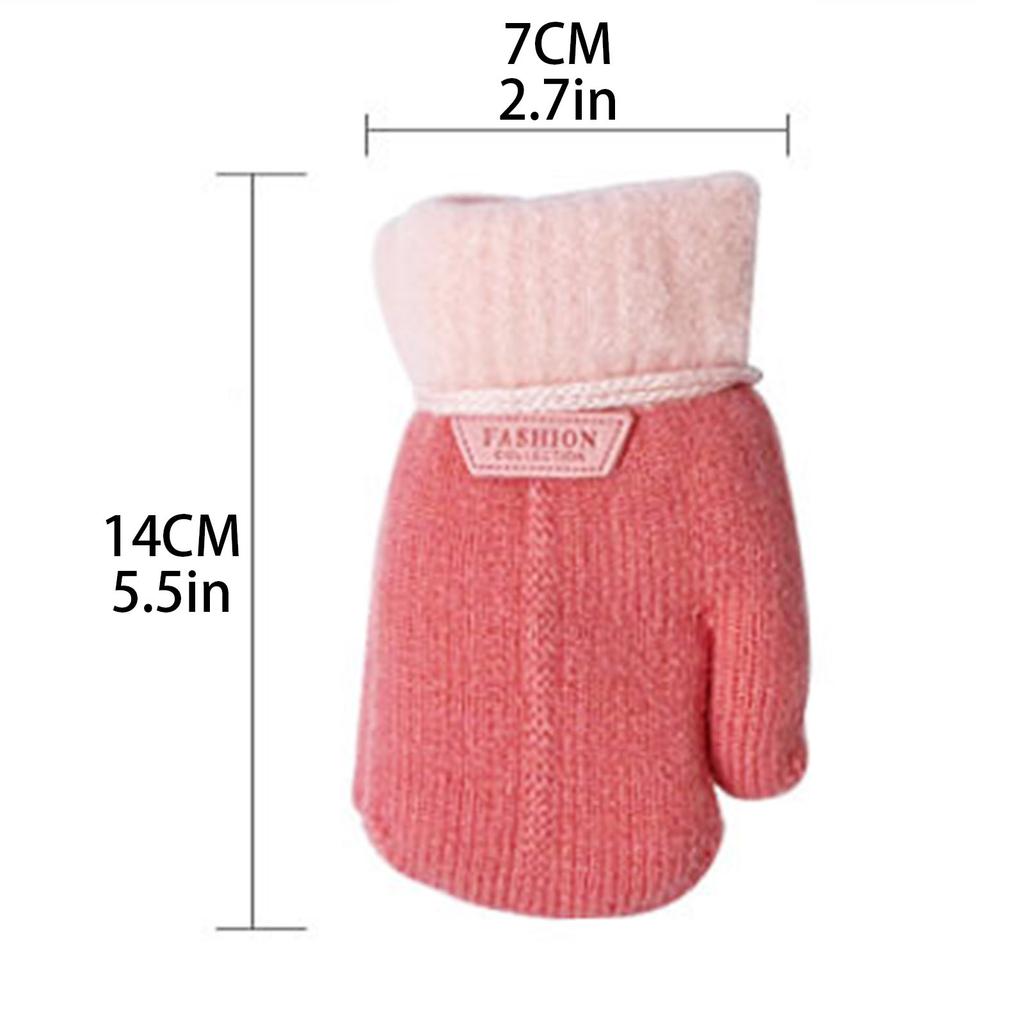 (Beamer)Kinderhandschuhe Winter Baby Plus Samt Warme Fäustlinge Cartoon Handschuhe