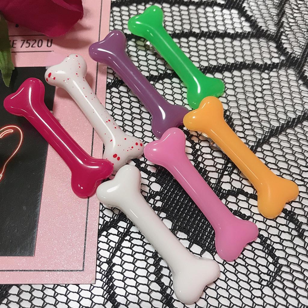 Buy Dog Bone Hair Clip Punk Hair Barrettes Creative Halloween Gothic Bangs  Clip Costume Duckbill Barrettes Clips Accessories at affordable prices —  free shipping, real reviews with photos — Joom