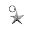 Fashionable and Simple Large Retro Five-pointed Star Starfish Keychain Backpack Pendant Necklace Pendant