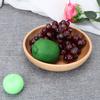 20cm Wooden Plate Round Natural Wood Serving Tray Tea Food Server Dishes Water Drink Platter