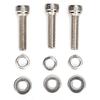 3 Bolt Turbo Adapter, Flange Adapter Kit 3 Bolt Turbo Outlet Adapter Kit Fit for Garrett Gt25 Gt28 T25 T28 Sr20det with Brass Fitting 90 Degree
