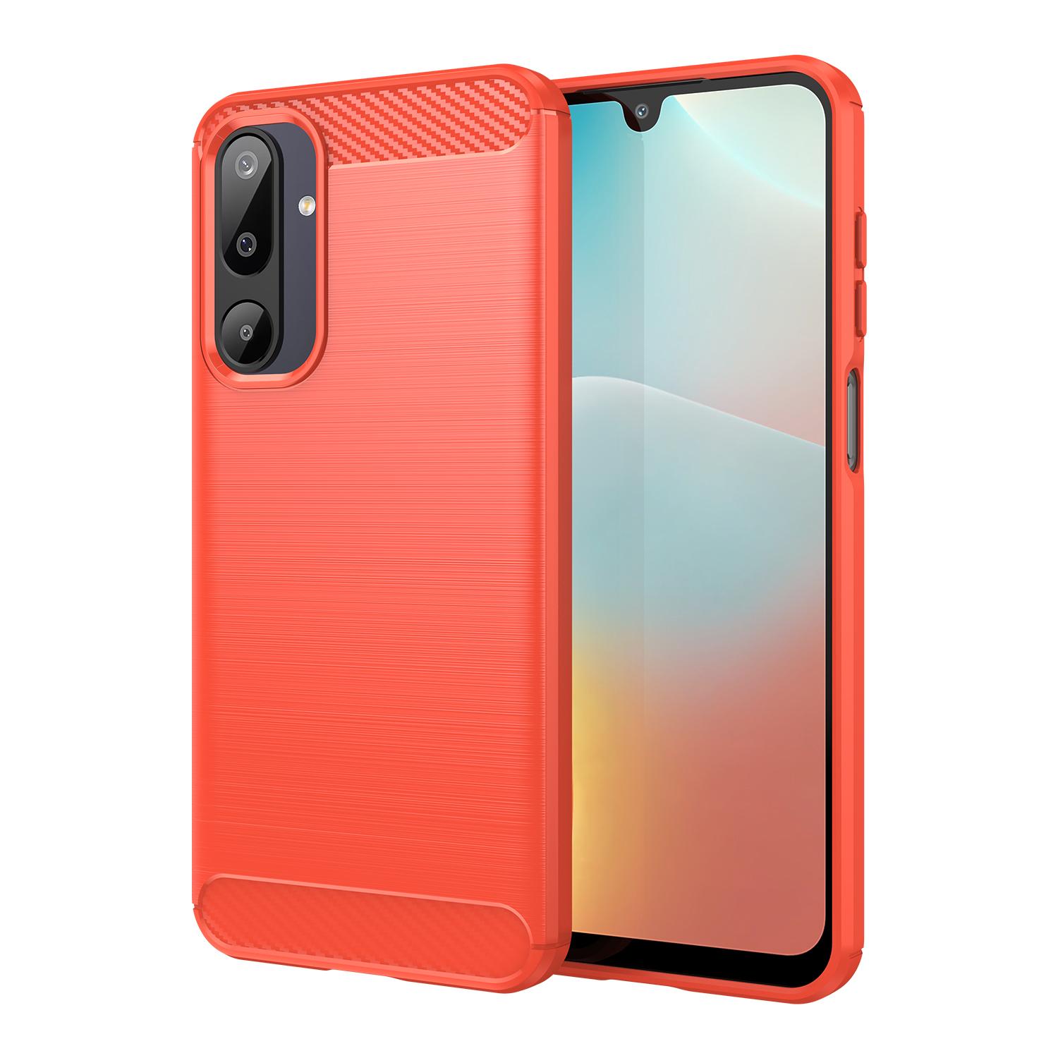 

Samsung Galaxy M16 5G Case,Flexible TPU Fiber Protective Cover for Samsung Galaxy M16 5G червоний